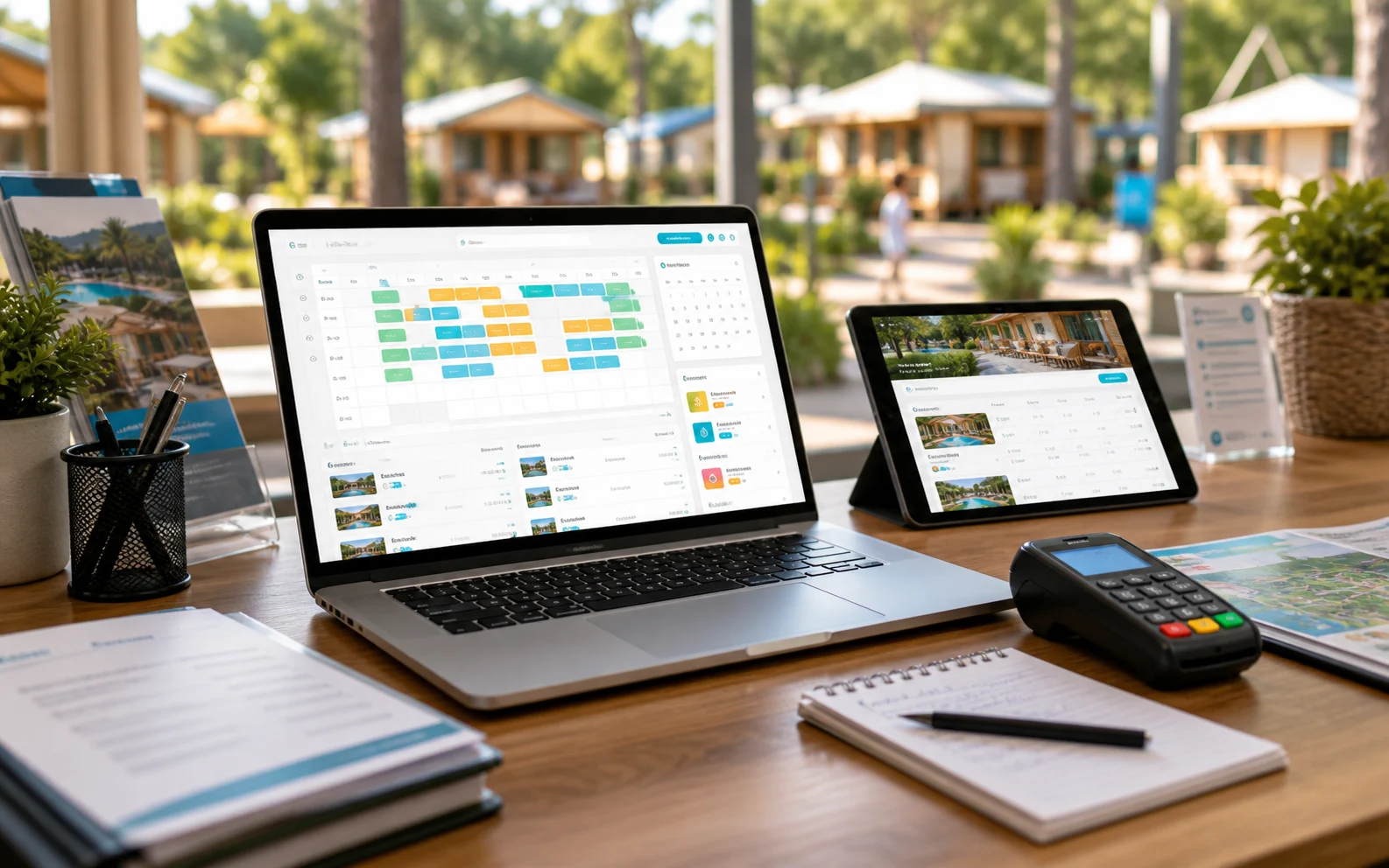 Vendita diretta e canali online Calendario prenotazioni campeggio con disponibilità e booking engine