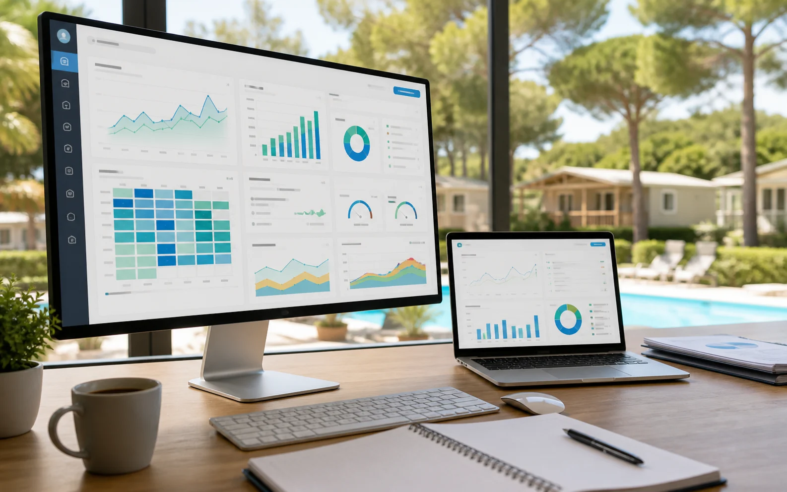 Business intelligence campeggi e villaggi Scidoo Dashboard statistiche e prezzi per campeggi Scidoo