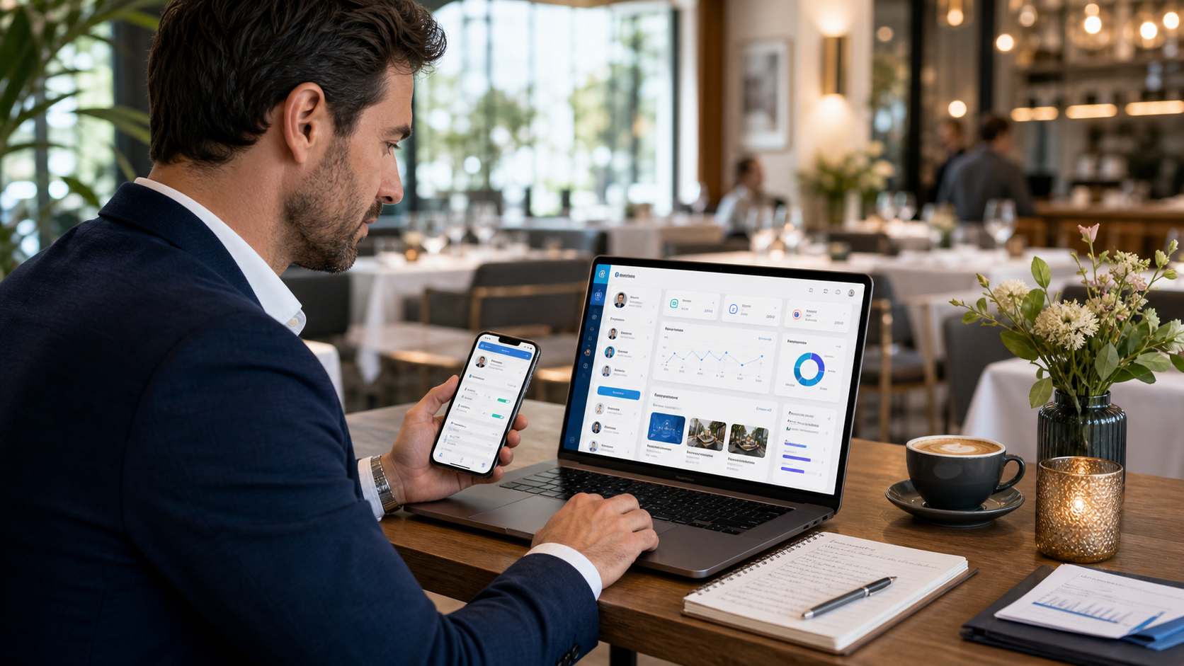 CRM loyalty e marketing ristorante con Scidoo Marketing manager ristorante che crea campagne loyalty con Scidoo CRM